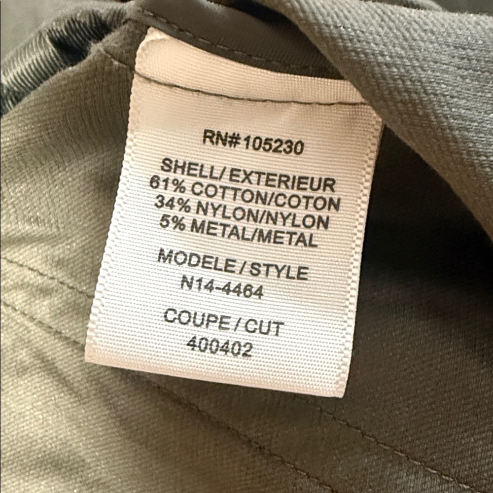 Joie Green Utility Hooded Rain Jacket Size L D0309 - Picture 11 of 14